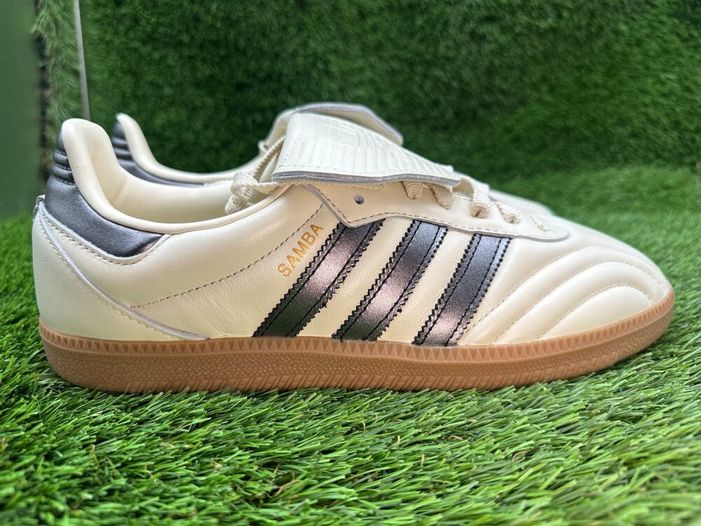 Adidas Samba Lt JP6143 Athletic Sneaker Women's 9.5 Beige Leather Gym Workout